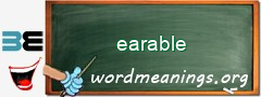 WordMeaning blackboard for earable